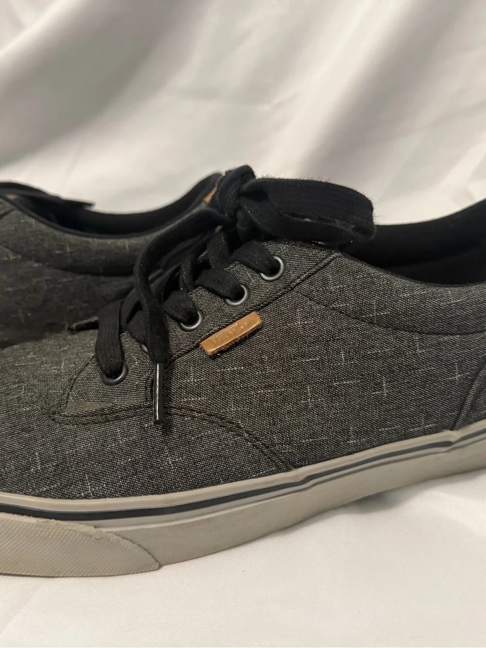 Vans Men's Atwood DX Deluxe Skate Shoes - Gray Canvas Sz 10